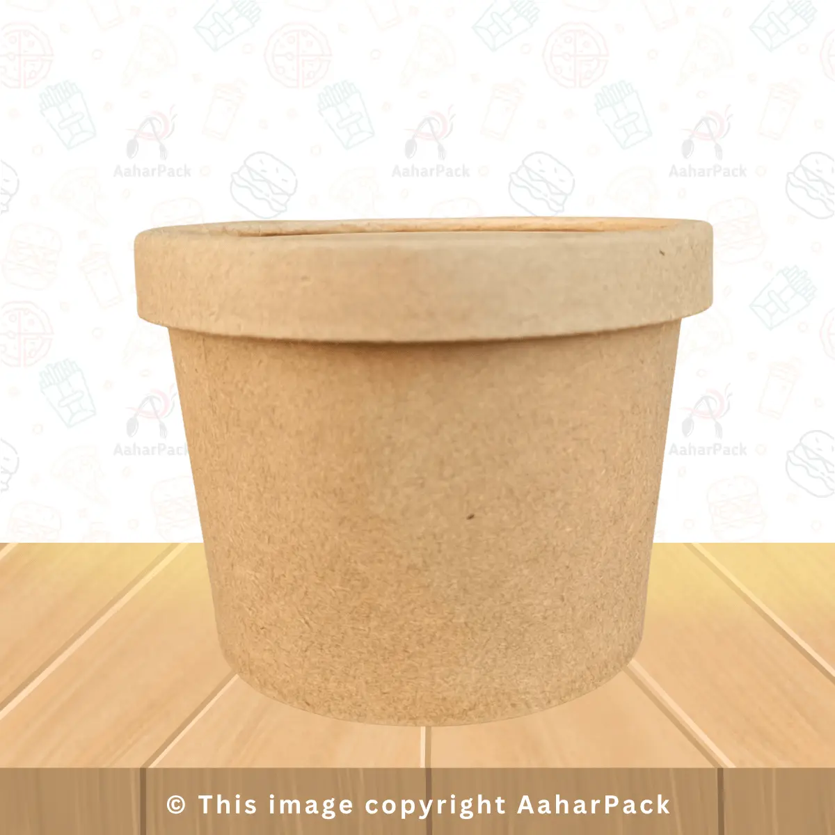350 ML Kraft Paper Bowls with Paper Lids – Pack of 1000 | 100% Eco-Friendly & Biodegradable Containers for Snacks, Sweets & Takeaway