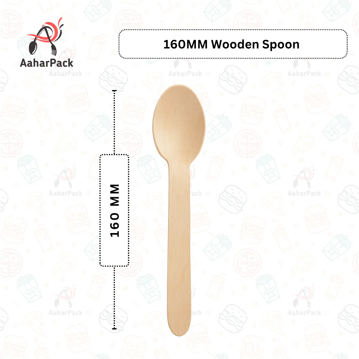 110 MM Wooden Spoon with Logo Customization