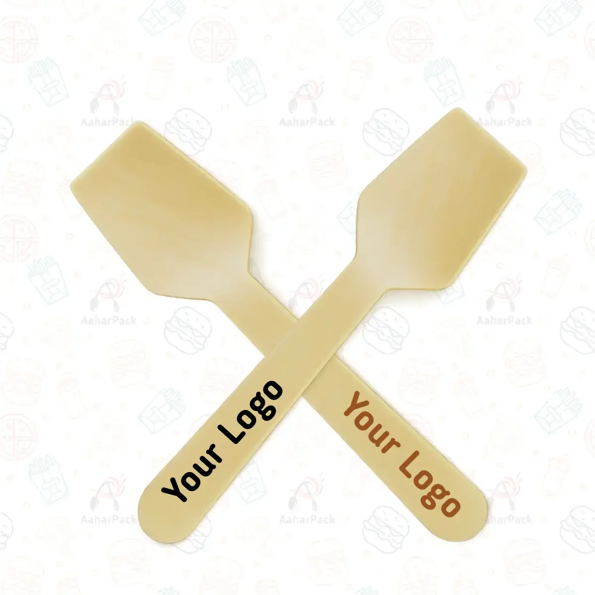 95 MM Wooden Spoon with Logo Customization
