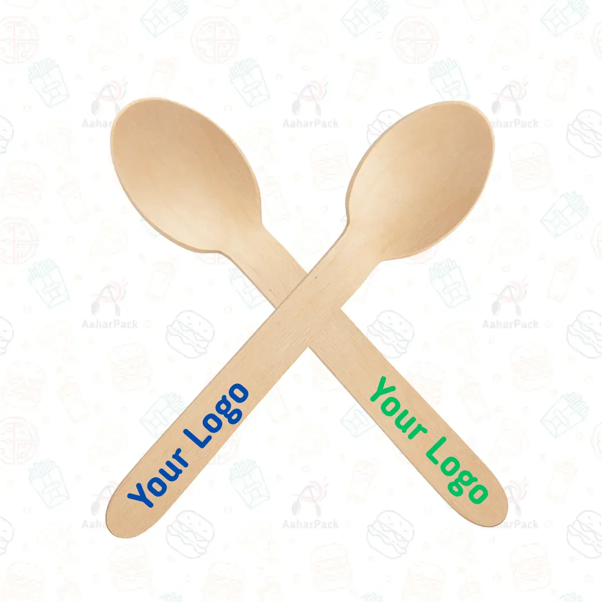 110 MM Wooden Spoon with Logo Customization
