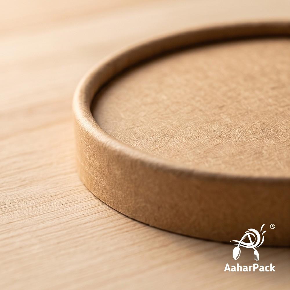 250 ML Kraft Paper Bowls with Paper Lids (Pack of 100) - 100% Eco-Friendly Disposable Paper Bowls | Premium Leak-Proof Brown Food Containers for Hot Soups, Gravies & Takeaway