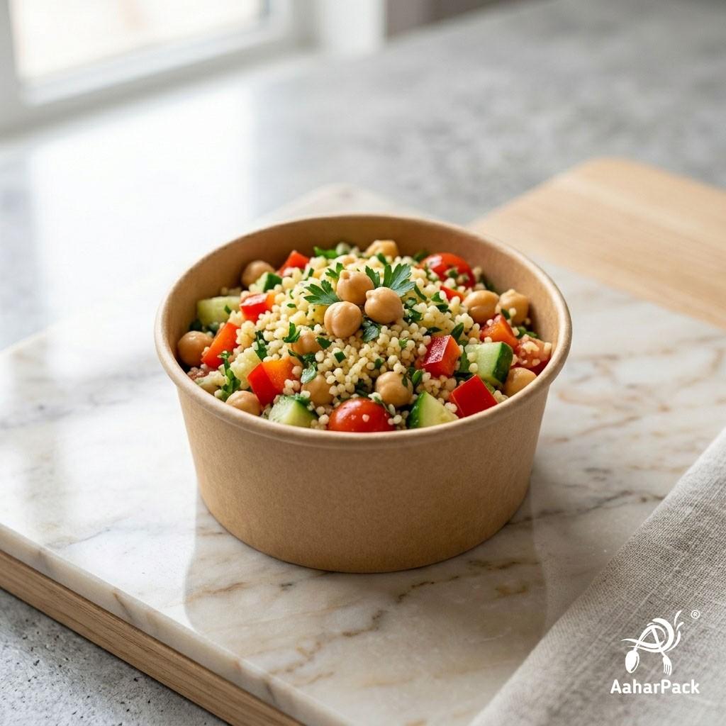 200 ML Kraft Paper Bowls Without Lid (Pack of 250) - Small Brown Disposable Paper Bowls | Eco-Friendly, Leak-Proof Food Containers for Ice Cream, Desserts, Dips & Side Dishes