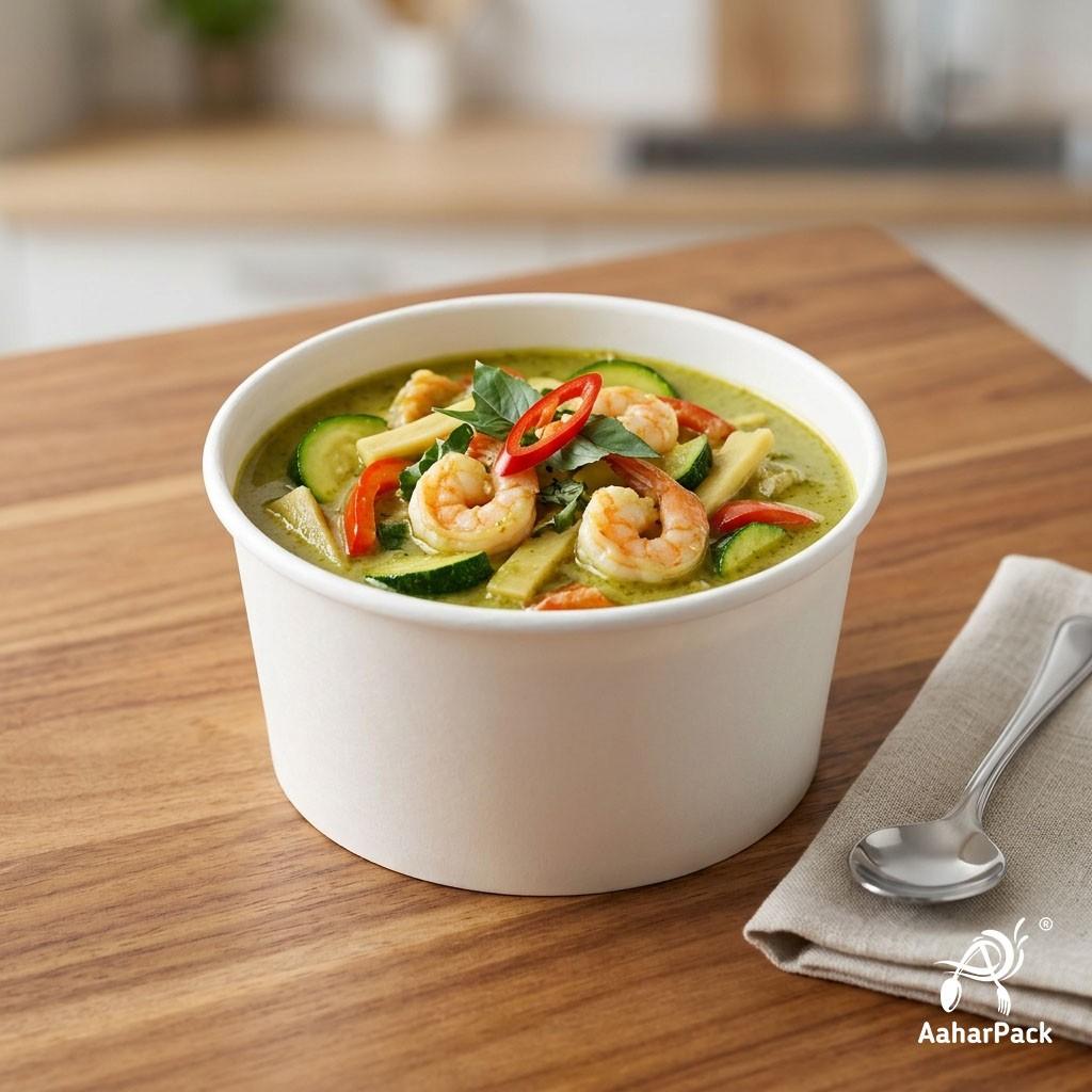 200 ML White Paper Bowls Without Lid (Pack of 250) - Small Disposable Paper Bowls | Premium Leak-Proof Food Containers for Ice Cream, Desserts, Sauces & Side Dishes