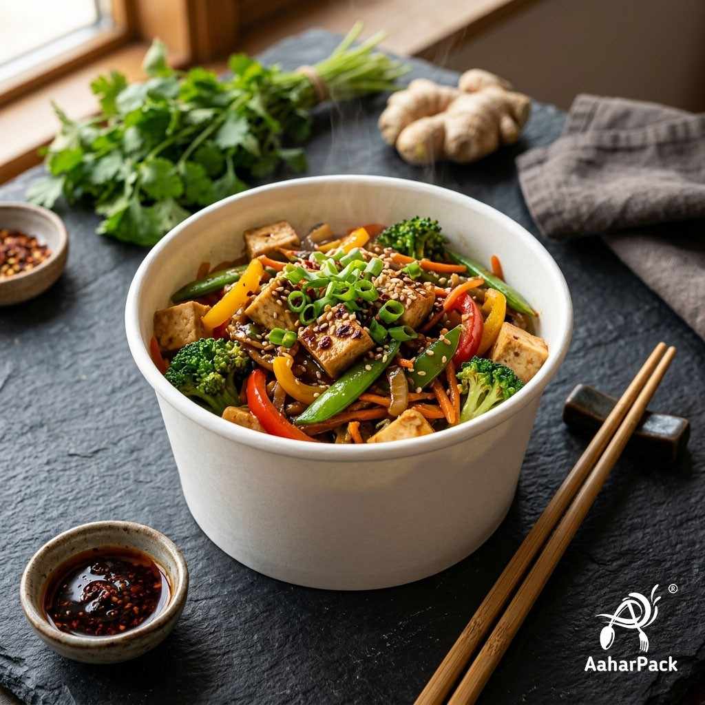 350 ML White Paper Bowls Without Lid (Pack of 200) - Medium Disposable Paper Bowls | Premium Leak-Proof Food Containers for Hot Soups, Noodles, Ice Cream & Salads