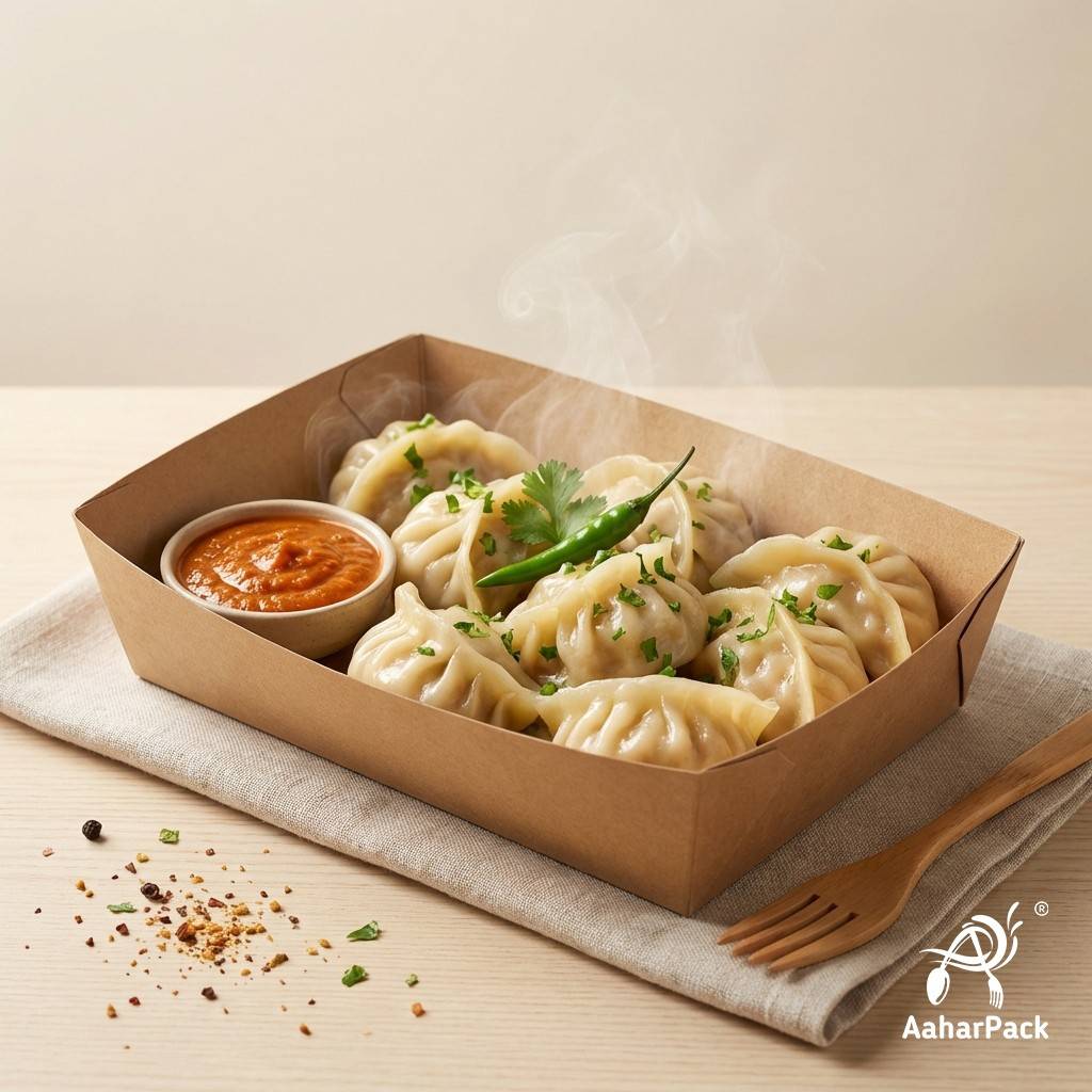 1000 ML Kraft Boat Paper Tray – Large Eco-Friendly Disposable Tray for Meals & Takeaway (Pack of 200 Pcs)
