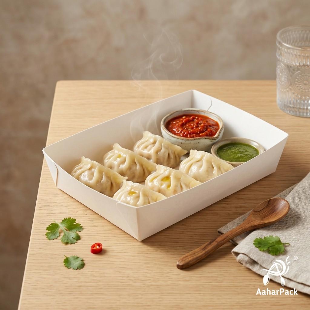 1000 ML White Paper Trays (Pack of 200) - Extra Large Open Food Boats | Disposable Serving Trays for Jumbo Fries & Combo Meals