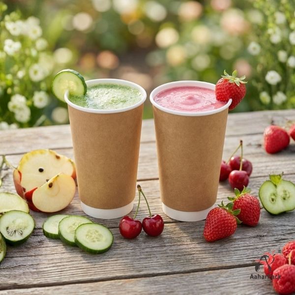 300 ML Long Kraft Double Wall Paper Cups Without Lid (Pack of 225) - Tall Insulated Coffee & Beverage Cups