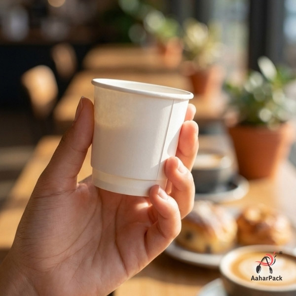 120 ML (4oz) Double Wall White Paper Cups – Pack of 1000 | Premium Disposable Cups