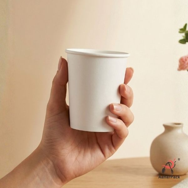 210 ML (7 oz) White Double Wall Paper Cups Without Lid (Pack of 250) - Insulated Coffee & Beverage Cups