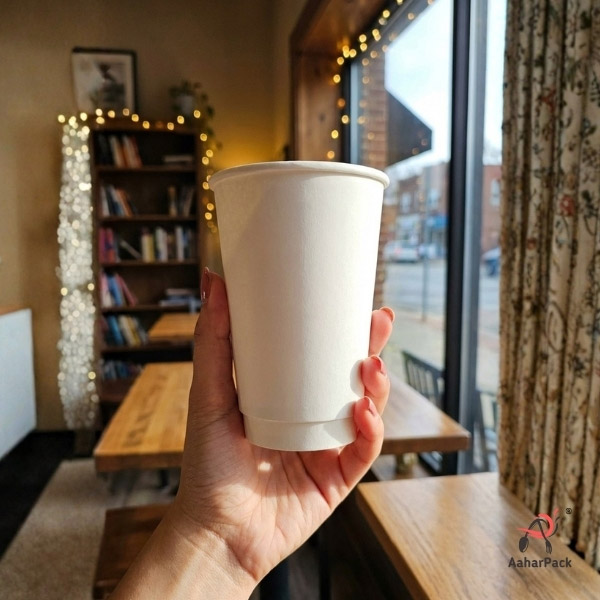 300 ML Long White Double Wall Paper Cups Without Lid (Pack of 225) - Tall Insulated Coffee & Beverage Cups